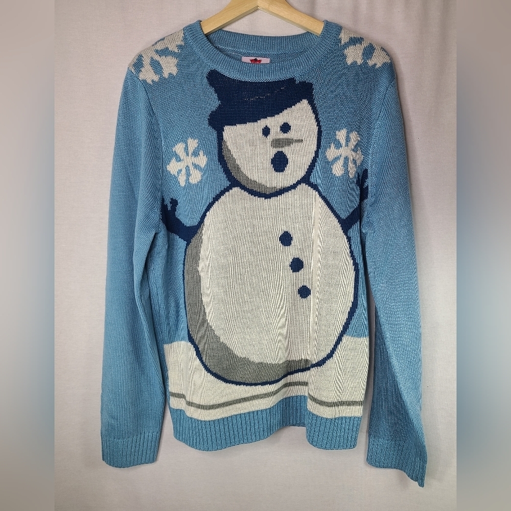 Canadian Tire ugly Christmas snowman sweater- One size new with tags